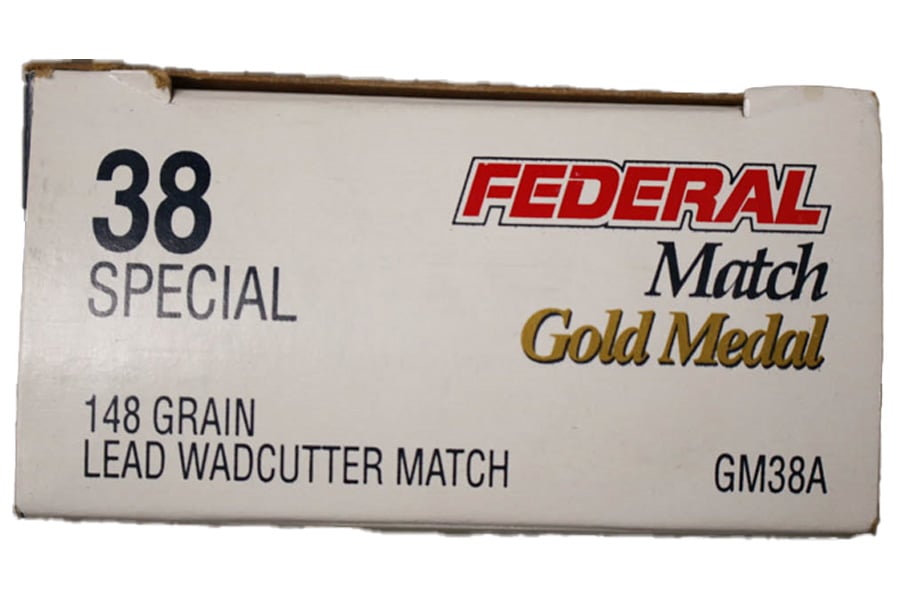 FEDERAL AMMUNITION 38 Special 148 gr Lead Wadcutter Police Trade Ammo 50/Box
